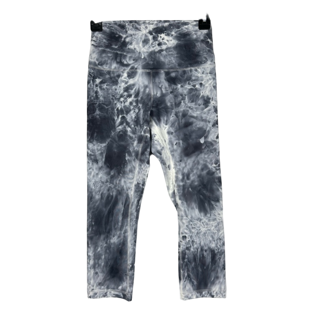 lululemon athletica Tye Dye Pattern Leggings - Gray and White Size 4